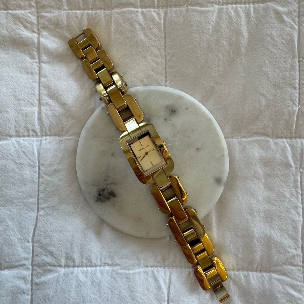 Gold Link Bracelet Watch